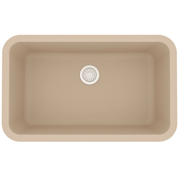 Quartz Composite Bisque Kitchen Sink Matte 1