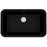 Quartz Composite Black Kitchen Sink Matte 1