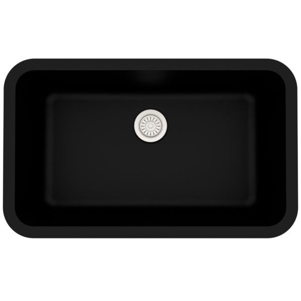Quartz Composite Black Kitchen Sink Matte 1