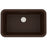 Quartz Composite Brown Kitchen Sink Matte 1