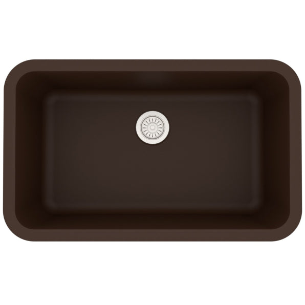Quartz Composite Brown Kitchen Sink Matte 1