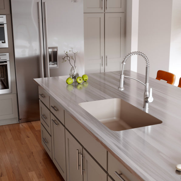 Quartz Composite Concrete Kitchen Sink Matte 2