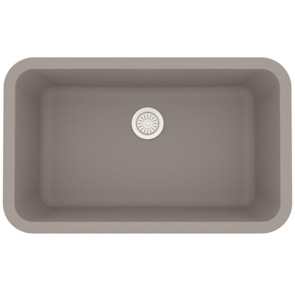 Quartz Composite Concrete Kitchen Sink Matte 1