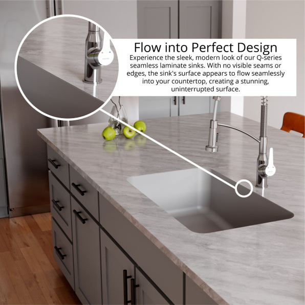 Quartz Composite Grey Kitchen Sink Matte 4