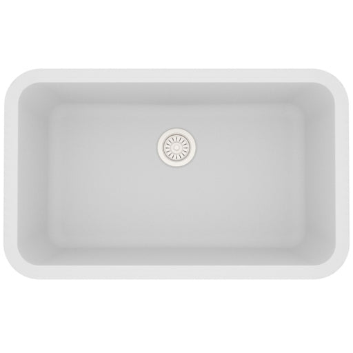 Quartz Composite White Kitchen Sink Matte 1