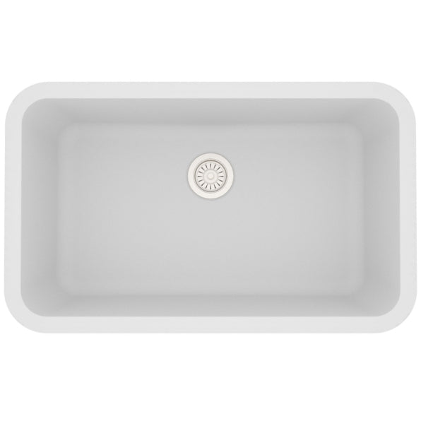 Quartz Composite White Kitchen Sink Matte 1