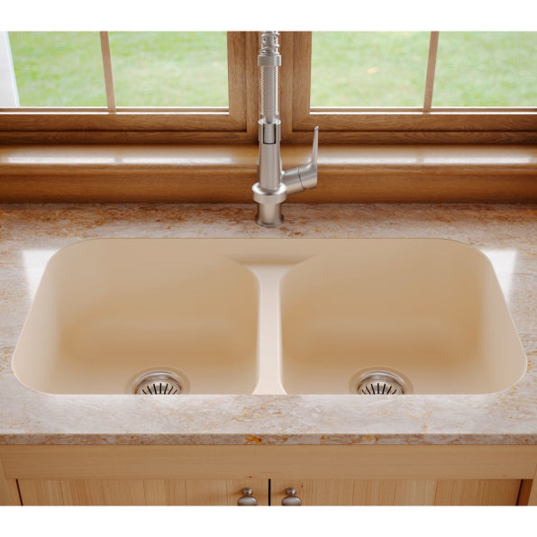 Quartz Composite Bisque Kitchen Sink Matte 3