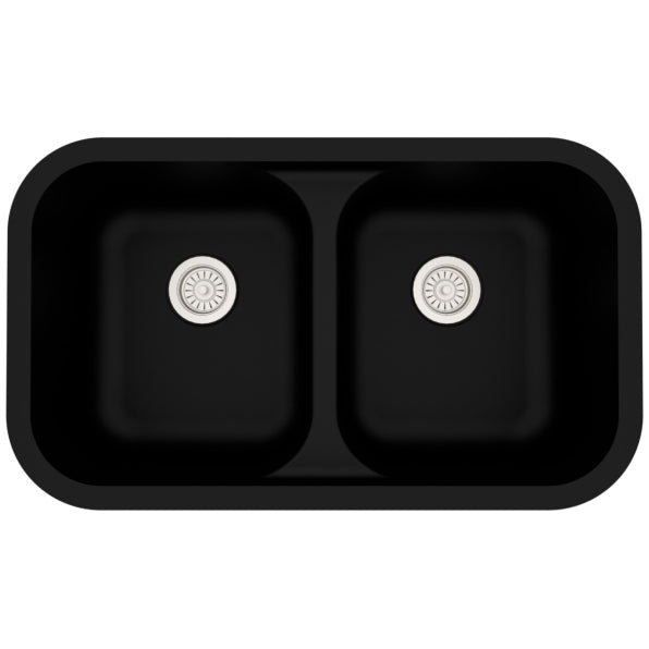 Quartz Composite Black Kitchen Sink Matte 1