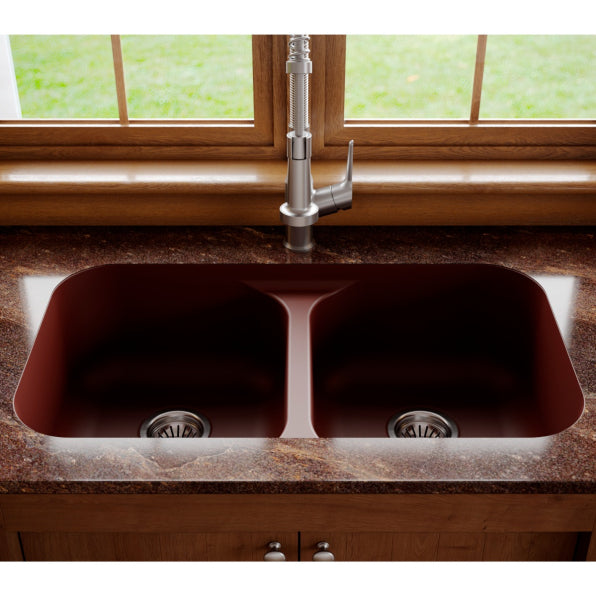Quartz Composite Brown Kitchen Sink Matte 3