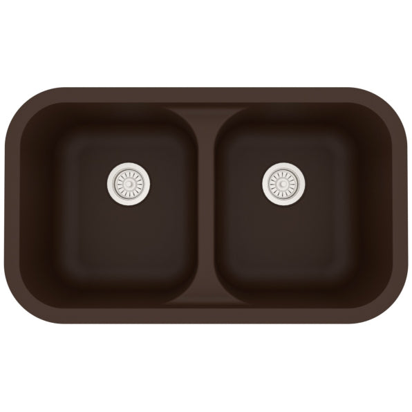 Quartz Composite Brown Kitchen Sink Matte 1