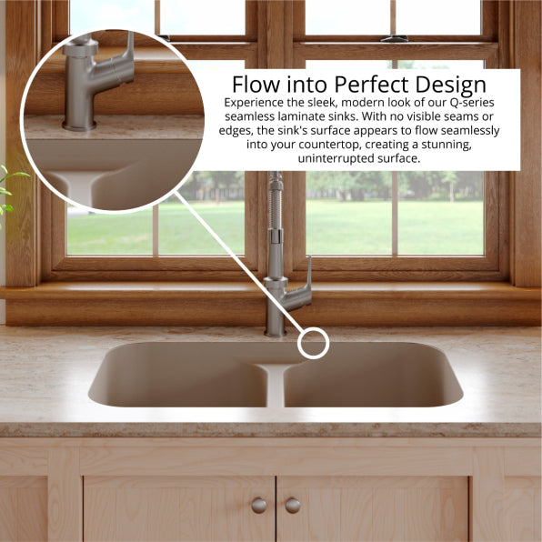 Quartz Composite Concrete Kitchen Sink Matte 4