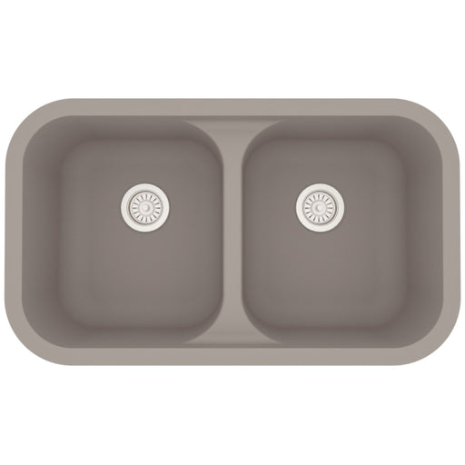 Quartz Composite Concrete Kitchen Sink Matte 1