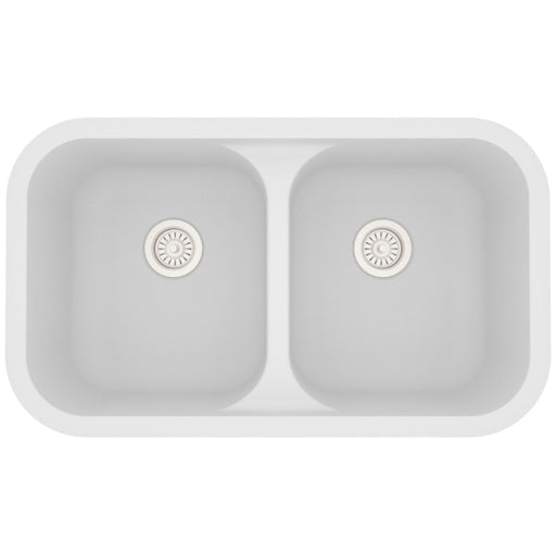 Quartz Composite White Kitchen Sink Matte 1