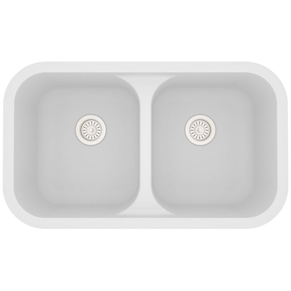 Quartz Composite White Kitchen Sink Matte 1