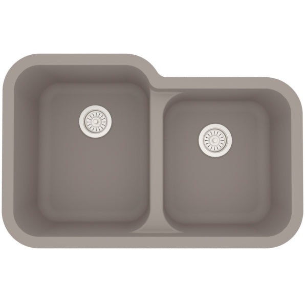 Quartz Composite Concrete Kitchen Sink Matte 1