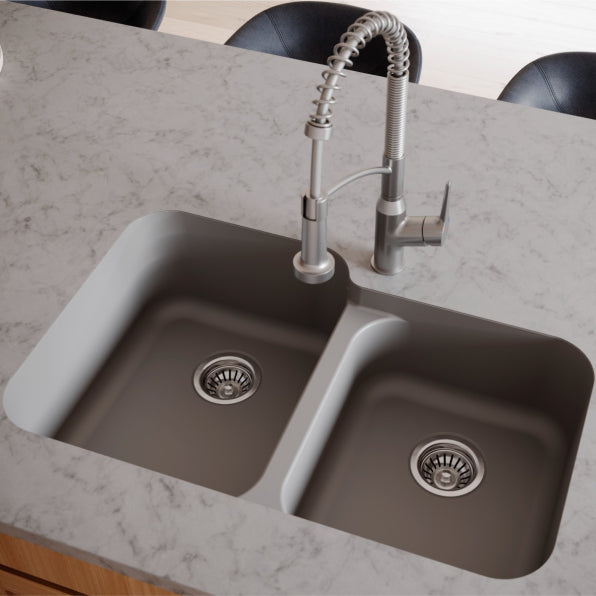 Quartz Composite Grey Kitchen Sink Matte 3