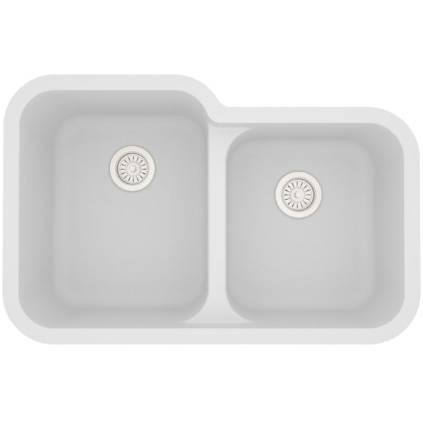 Quartz Composite White Kitchen Sink Matte 1