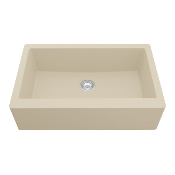 Quartz Composite Bisque Kitchen Sink Matte 1