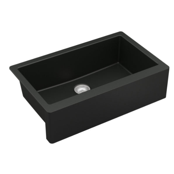 Quartz Composite Black Kitchen Sink Matte 2