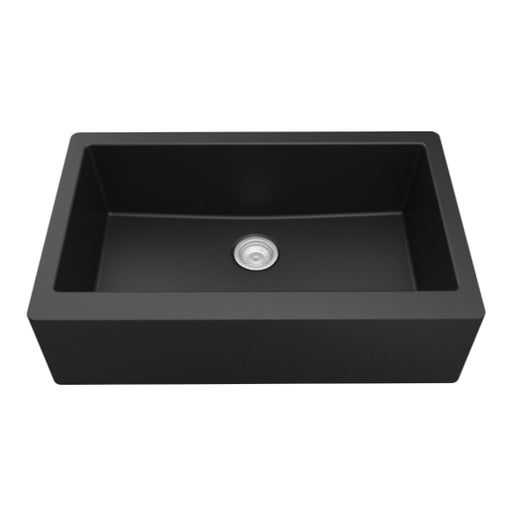 Quartz Composite Black Kitchen Sink Matte 1