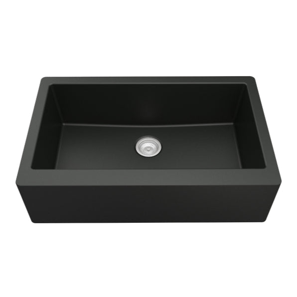 Quartz Composite Black Kitchen Sink Matte 1