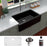 Quartz Composite Black Kitchen Sink Matte 4
