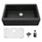 Quartz Composite Black Kitchen Sink Matte 1
