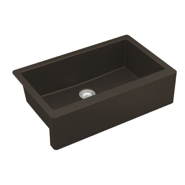 Quartz Composite Brown Kitchen Sink Matte 2