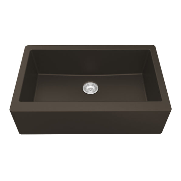 Quartz Composite Brown Kitchen Sink Matte 1