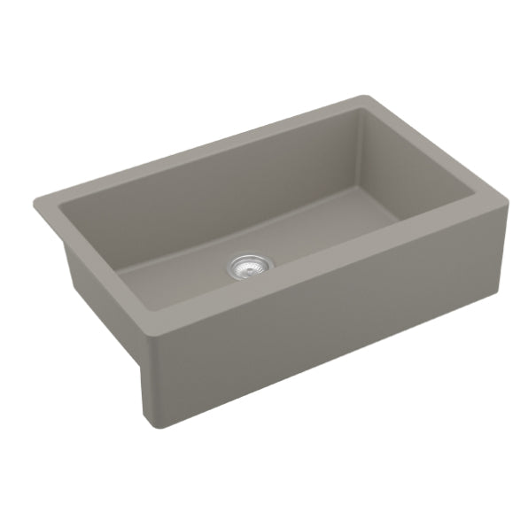 Quartz Composite Concrete Kitchen Sink Matte 2