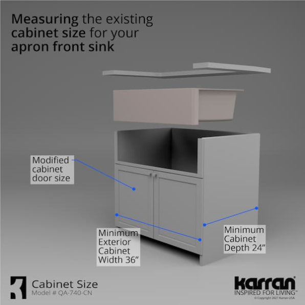 Quartz Composite Concrete Kitchen Sink Matte 9