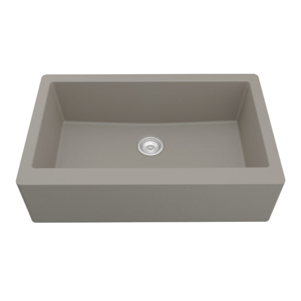 Quartz Composite Concrete Kitchen Sink Matte 1