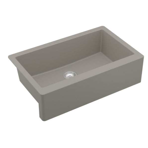Quartz Composite Concrete Kitchen Sink Matte 2