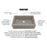 Quartz Composite Concrete Kitchen Sink Matte 3