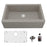 Quartz Composite Concrete Kitchen Sink Matte 1