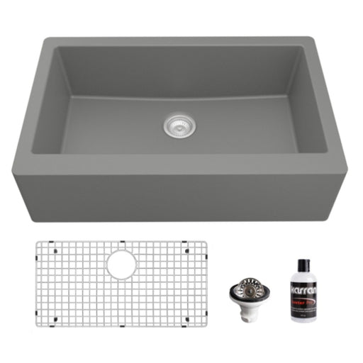 Quartz Composite Grey Kitchen Sink Matte 1