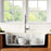 Quartz Composite White Kitchen Sink Matte 5