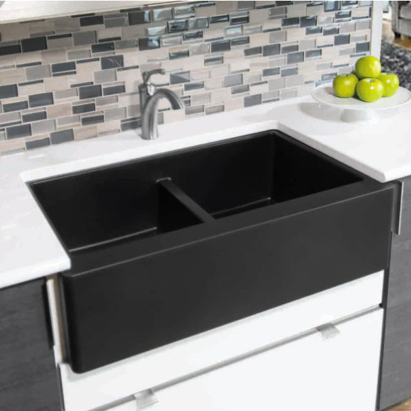 Quartz Composite Black Kitchen Sink Matte 4