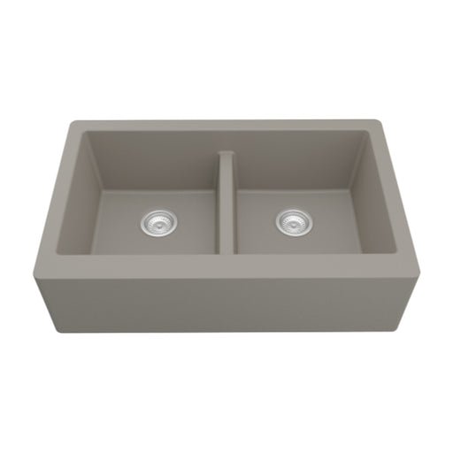Quartz Composite Concrete Kitchen Sink Matte 1