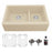 Quartz Composite Bisque Kitchen Sink Matte 1