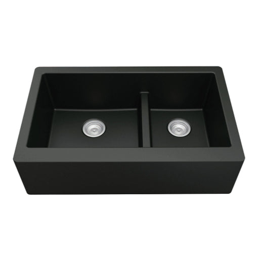 Quartz Composite Black Kitchen Sink Matte 1