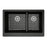 Quartz Composite Black Kitchen Sink Matte 2