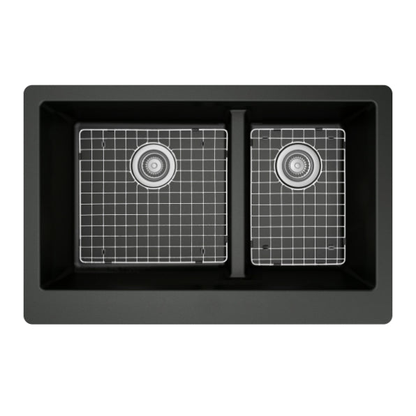 Quartz Composite Black Kitchen Sink Matte 2