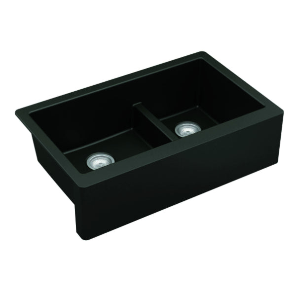 Quartz Composite Black Kitchen Sink Matte 3