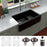 Quartz Composite Black Kitchen Sink Matte 5