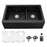 Quartz Composite Black Kitchen Sink Matte 1