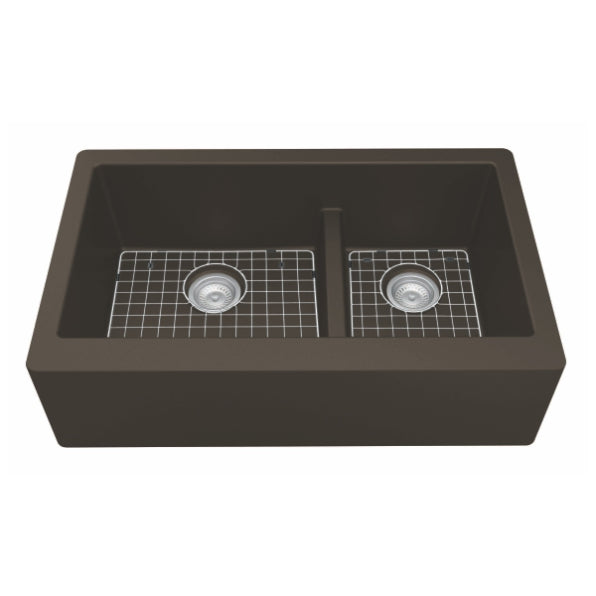 Quartz Composite Brown Kitchen Sink Matte 2