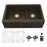 Quartz Composite Brown Kitchen Sink Matte 1