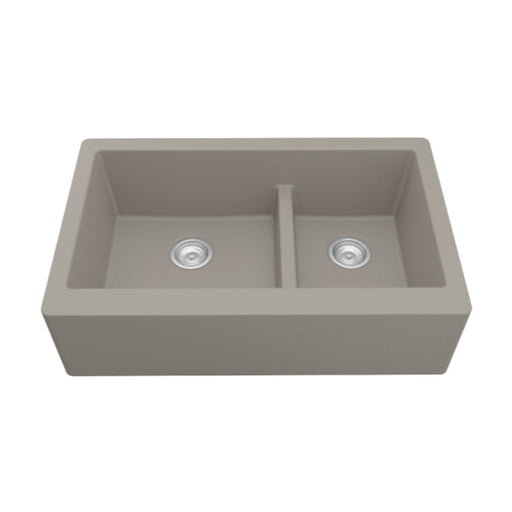 Quartz Composite Concrete Kitchen Sink Matte 1