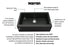 Quartz Composite Black Kitchen Sink Matte 4